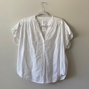GAP White Blouse - Size: M, slightly oversized fit